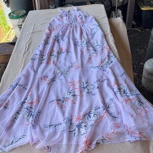 A Pea in the Pod Light Purple Maxi Dress maternity. P2P 20”Length 58”